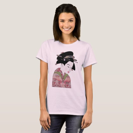 T-shirt Cherry Blossom Geisha (Devant entier)