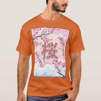 T-shirt Cherry Blossom Japanese Aesthetic Kawaii Sakura Tr