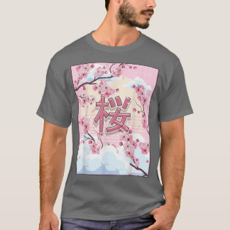 T-shirt Cherry Blossom japonais esthétique Kawaii Sakura T