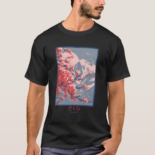 T-shirt Cherry Blossom Sakura (Devant)