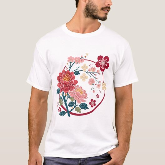 T-SHIRT CHERRY BLOSSOMS (Devant)