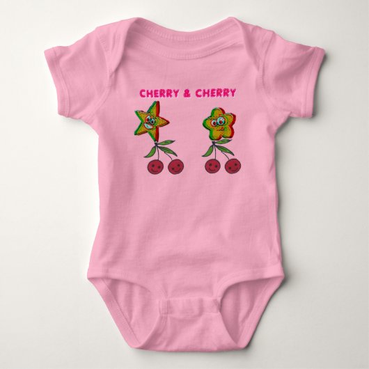 T-Shirt Cherry & Cherry Body bébé (Devant)