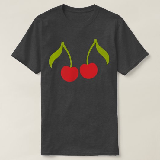 T-shirt Cherry fruits mer été soleil vacances végétalien d (Design devant)