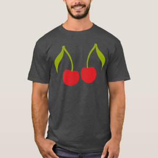 T-shirt Cherry fruits mer été soleil vacances végétalien d