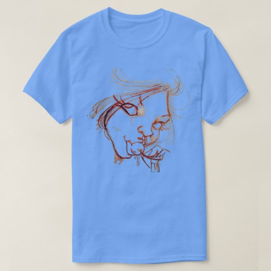 T-shirt Cherry Girl dessin à main libre (Design devant)