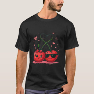 T-shirt Cherry Lovers - Graphique de fruits esthét