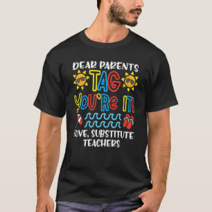 T-shirt Chers parents Balise Vous êtes ça l'amour Enseigna