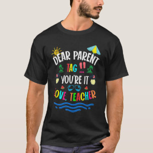 T-shirt Chers parents Étiquette Vous êtes ça l'amour Ensei