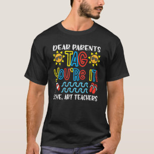 T-shirt Chers parents Étiquette Vous êtes ça l'amour Ensei