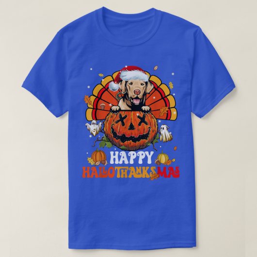 T-shirt Chesapeake Bay Happy Hallothanksmas Halloween Than (Design devant)