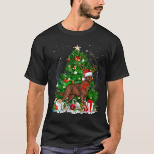 T-shirt Chesapeake Bay Retriever Christmas Tree Light Paja