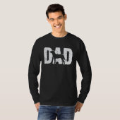 T-shirt Chesapeake Bay Retriever Dad Father Silhouette Dog (Devant entier)