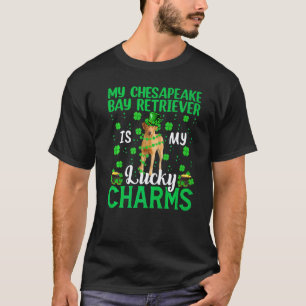 T-shirt Chesapeake Bay Retriever est mon Lucky Charms St P