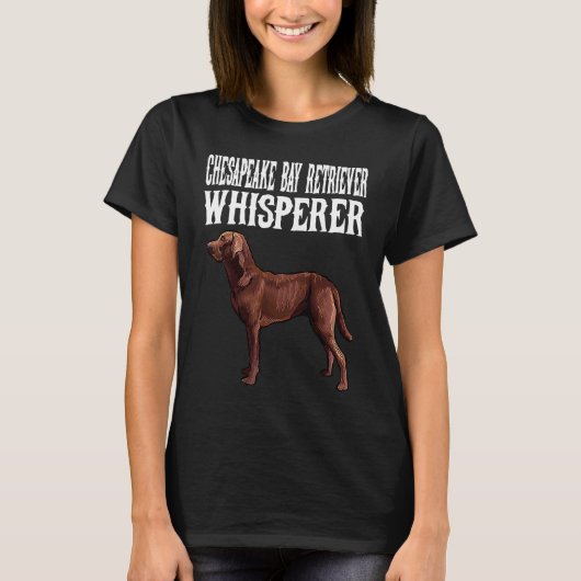 T-shirt Chesapeake Bay Retriever Whisperer Dog (Devant)