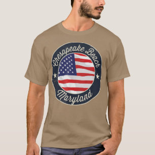 T-shirt Chesapeake Beach - T‑shirt souvenir patriotique du