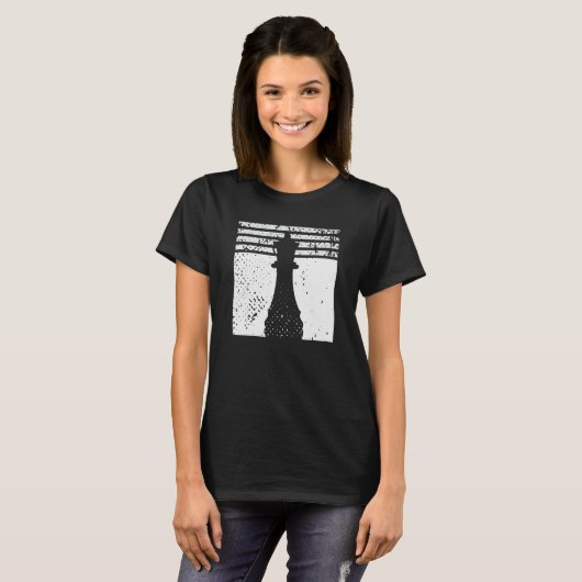 T-shirt Chess Checkers Figure Jeu d'échecs Checkmate Chess (Devant entier)