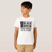 T-shirt Chess Chess Board Black Queen Checkmate Board Cade (Devant entier)