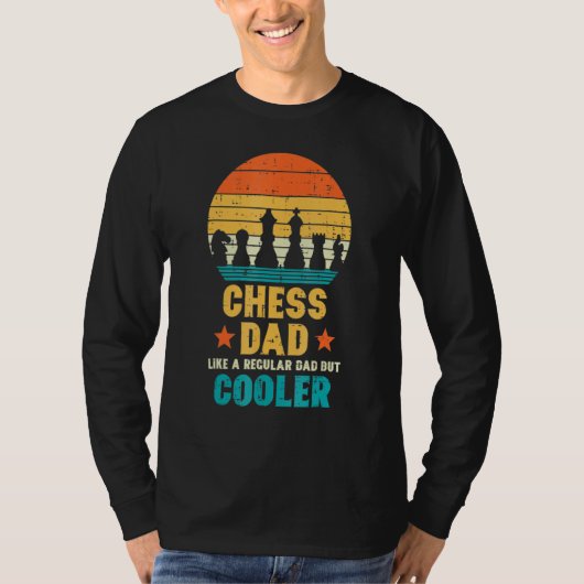 T-shirt Chess Dad Regular But Cooler Retro Fathers Day (Devant)