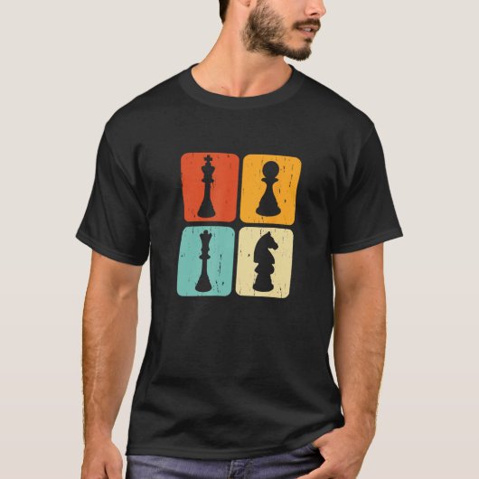 T-shirt Chess Figures Chess Player Pun Quote (Devant)