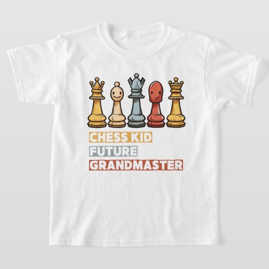 T-shirt Chess Kid Future Grandmaster: Gift for Young Chess (Poser)
