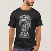 T-shirt Chess Knight Word Image (Devant)