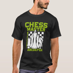 T-shirt Chess Master Jeu d'échecs Pièces mat de contrôle M