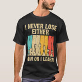 T-shirt Chess Mindset Quote Retro Design (Devant)