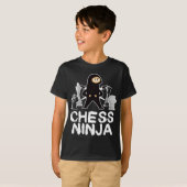 T-shirt Chess Ninja Geek Board Jeu Master Checkmate (Devant entier)