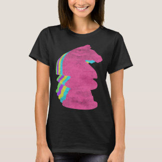 T-shirt Chess Piece Chevalier 80s Couleurs 1980s