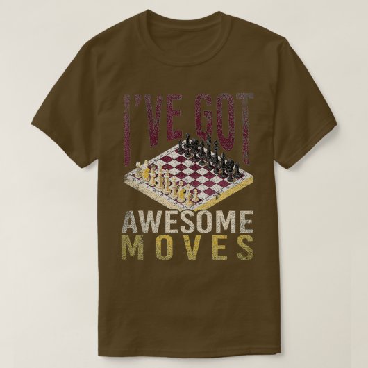 T-shirt Chess Player Board Games Chessman Chess (Design devant)