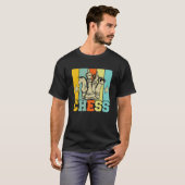 T-shirt Chess Retro Graphic Chess Player Checkmate Board G (Devant entier)