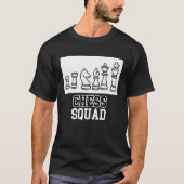 T-shirt Chess Squad  Quote Checkmate (Devant)