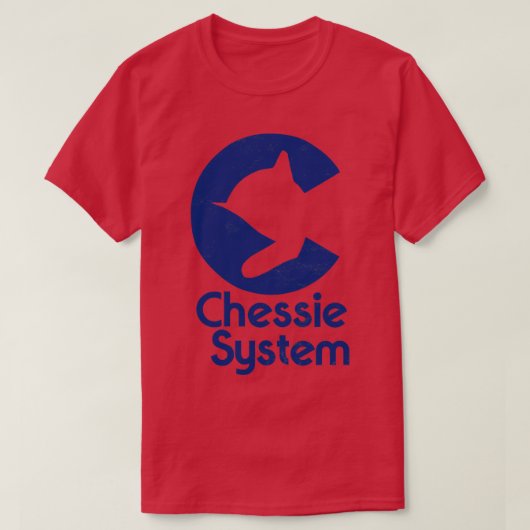 T-shirt Chessie système bleu (Design devant)