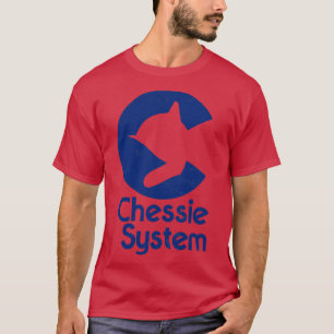 T-shirt Chessie système bleu