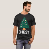 T-shirt Chest Chestnuts Couples Matching Christmas Costume (Devant entier)
