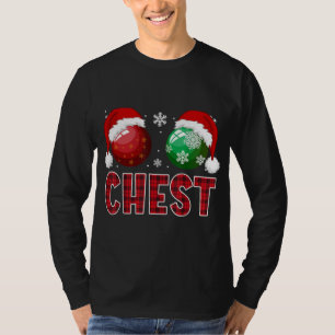 T-shirt Chest Nuts Christmas Funny Matching Couple Chestnu