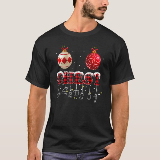 T-shirt Chest Nuts Christmas Matching Couple Chestnuts (Devant)