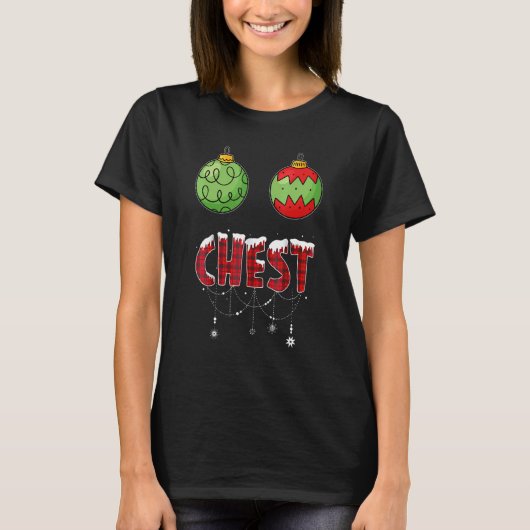 T-shirt Chest Nuts Christmas Matching Couple Chestnuts (Devant)