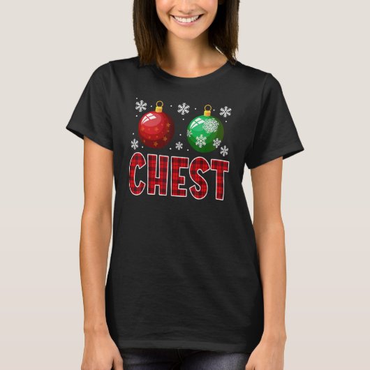 T-shirt Chest Nuts Christmas Matching Couple Chestnuts 7 (Devant)