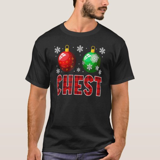 T-shirt Chest Nuts Matching Chestnuts Christmas Couples C (Devant)