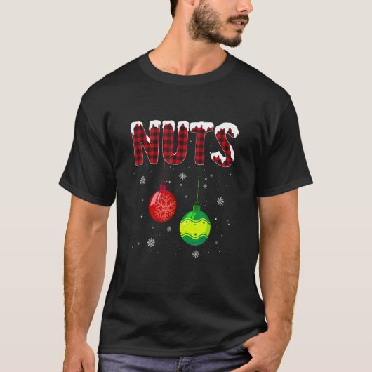 T-shirt Chest Nuts Matching Chestnuts  Christmas Couples N (Devant)