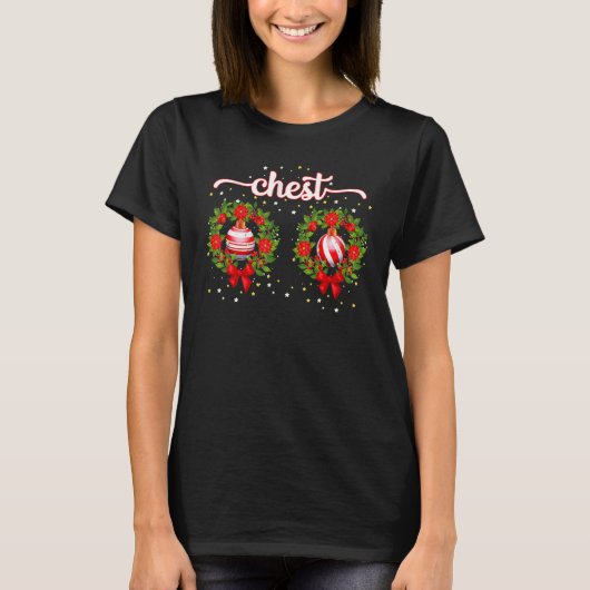 T-shirt Chest Nuts Matching Chestnuts Christmas Couples N (Devant)