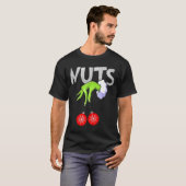 T-shirt Chest Nuts Matching Chestnuts Christmas Snow Coupl (Devant entier)