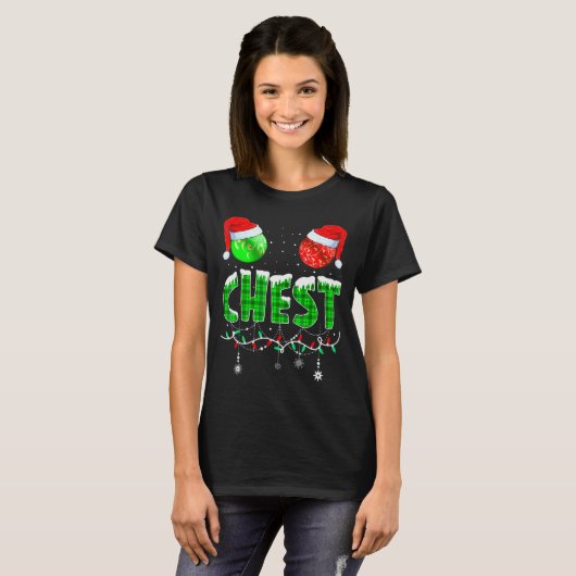 T-shirt Chestnuts Matching Family Funny Chest Nuts Christm (Devant entier)