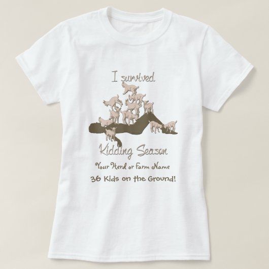 T-shirt CHÈTES | J'ai survécu à la saison de l'enlèvement  (Design devant)