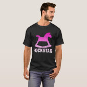 T-shirt Cheval à bascule Funny Rockstar (Devant entier)