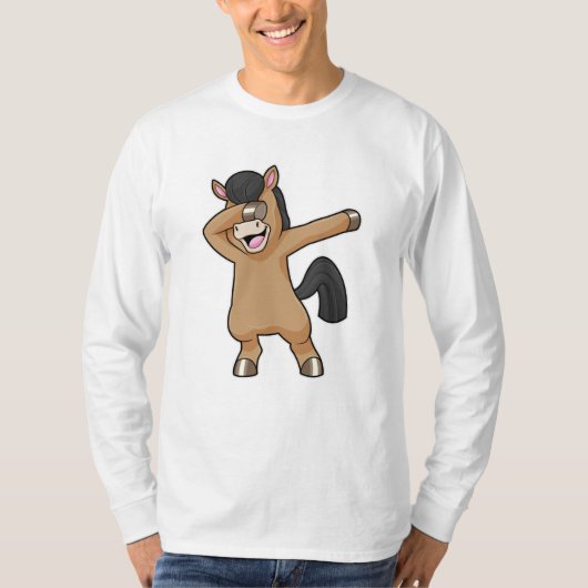 T-shirt Cheval à Hip hop Dance Dab (Devant)