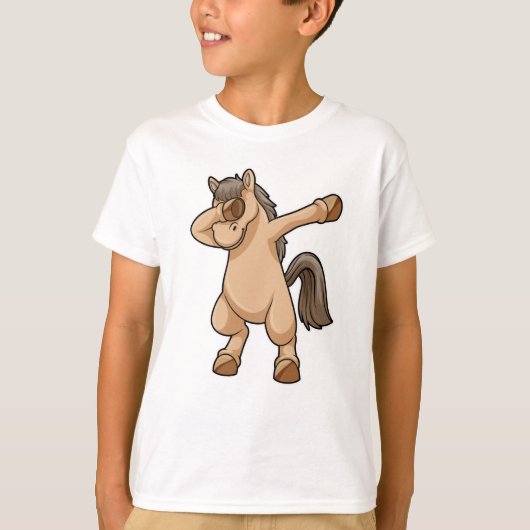 T-shirt Cheval à Hip hop Dance Dab (Devant)