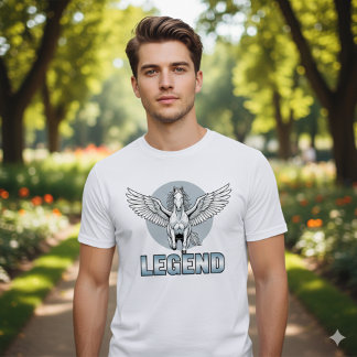 T-shirt Cheval Ailé Légendaire – Puissance & Liber