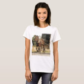 T-shirt Cheval Amish et Buggy (Devant entier)
